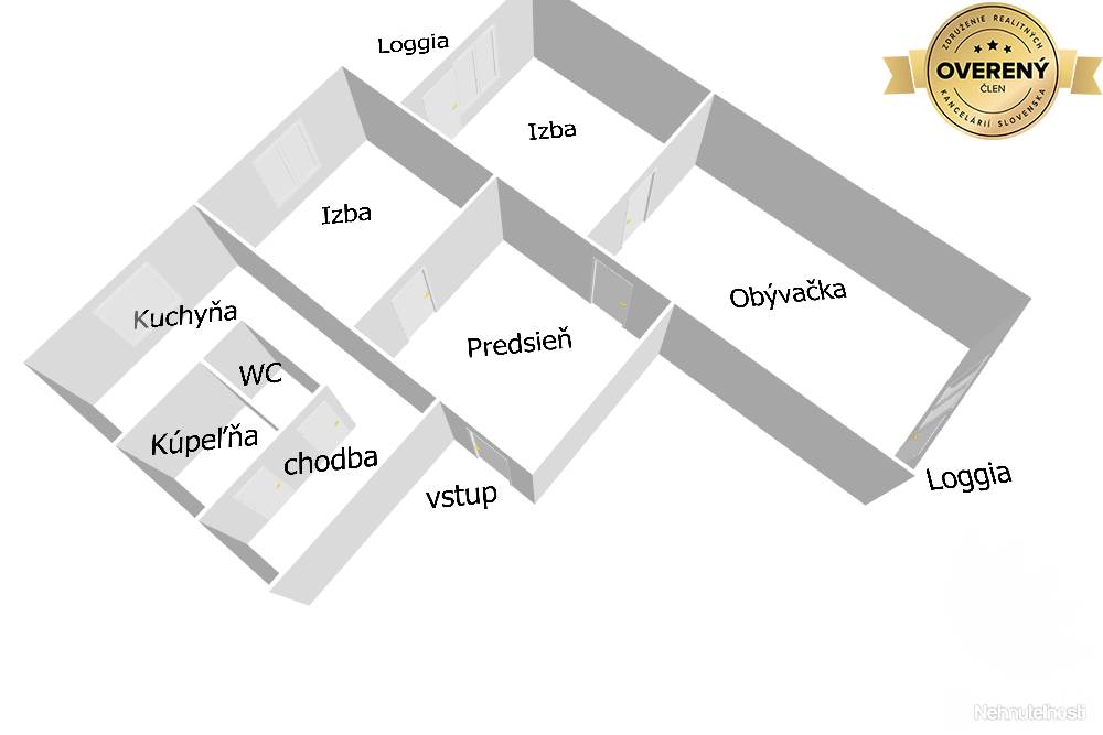 na predaj najväčší Petržalský 3 izbový byt 2 x loggia, Osuského 5, Bratislava V, začiatok Petržalky