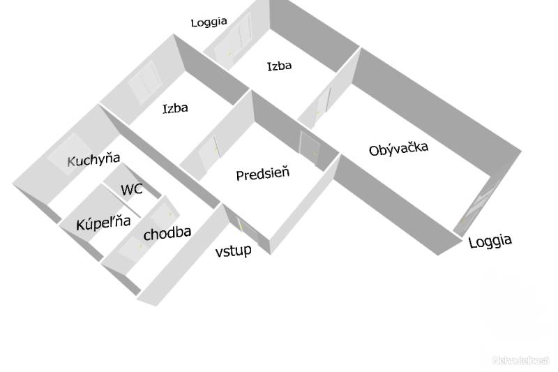 na predaj najväčší Petržalský 3 izbový byt 2 x loggia, Osuského 5,  Bratislava V, začiatok Petržalky