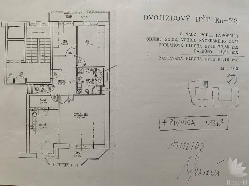 Predaj 3 izbový byt Kýčerského ulica – Bratislava I Staré mesto